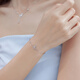 Lukfook Jewelry Platinum Bracelet Ice Butterfly Yingmeng Platinum 950 Crushed Ice Butterfly Bracelet Price Approximately 2.55g