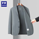 ROMON fashionable men's ice silk suit, light luxury laminated seamless business casual suit jacket spring and summer 24081 navy blue (suit) (ice silk sunscreen thin film M -170 (100-130Jin Jin equals 0.5 kg)