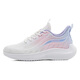 Huili Frauenschuhe Sommer atmungsaktiven Mesh Sportschuhen für Frauen lässig dicke alleinige Laufschuhe für Frauen 1217 Gradient Pink und Lila 37