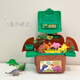 Hantoulin Village Children's House jouant des jouets à colle simulée à colle dinosaure pour animaux de compagnie bijoux de bijoux sac de rangement de rangement