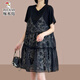 Woodpecker fake two-piece splicing slim dress with small temperament thin style short skirt for belly protection in summer new style black M (recommended to be less than 100 Jin [Jin equals 0.5 kg])