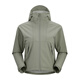 Kailas Solid Color Sports Outdoor Mountaineering winddichte spritzproofes Kapuze-Softschalenjacke Frauen im Stil Schwarz L.