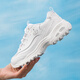 斯凯奇（Skechers）女鞋春季新款透气熊猫鞋官方正品休闲鞋老爹鞋小白鞋运动 11979-WSL 35