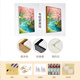 Spring peach blossom landscape digital oil painting DIY fill 2025 new hand-painted color filling acrylic oil painting F9885 B90x125cm [large-size porch hanging painting] x