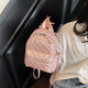 Backpack 2025 Nouveau diamant haut de gamme à la mode à petite capacité Simple Schoolbag Niche polyvalent Commu au backpack Out Pink