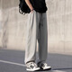 Holzspecker-Freizeithosen für Männer 2025 Sommer Trend Ice Seide Lose geradlinige Hosen für Männer Teenager Vielseitige Draping Feeling High-End-Hosen für Männer 6636 Schwarz 2xl empfohlen 150-165jin [Jin gleich 0,5 kg]