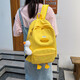 Koreanische Version von Casual Schoolbag Großkapazität Cartoon süße kleine Enten -Rucksack -Rucksack -Rucksack BF902 Gelb (ohne Anhänger)