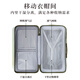 SOO luggage high-looking multifunctional cup holder trolley suitcase men's and women's password box 24 inches avocado green