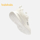 Balabala children's shoes children's sports shoes boys and girls running shoes light and breathable 2025 new autumn and winter shoes campus white shoes