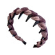 Idel hairband female Internet celebrity 2025 new high-end hairband high skull face wash headband pressure hairpin summer hair bundle headdress F3426 elegant purple hairband