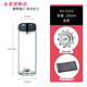 Xino XN-6193 6195 6196 Group de copa de agua de vidrio de una sola capa Compra de regalos Regalos de impresión Copa Logotipo de impresión con filtro 6196 Color natural-con portada de PU 530 ml nuevo modelo