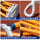 Escape rope ladder resin soft ladder 5 meters 10 meters high building climbing special rescue ladder anti-slip training rescue ladder 40 meters spacing 40 cm + double hooks + screws