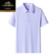 Classic Car Ice Seide Kurzärärmelte T-Shirt für Männer 2025 Sommer Neugeschäft Casual Revers Komfortable dünne atmungsaktiv