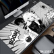 
Ruqinlian cool comics e-sports mouse pads for extra large men's personalized workstation office computer desk pads rubber pads keyboard pads smooth thickened lock edge wrist guard pads non-slip and wear-resistant 15928 gray BOOM length 1000mmX width 500mmX thickness 4mm