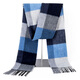 Écharpe en laine 100% pure 100% pure pour hommes et femmes écharpe de style britannique d'automne et d'hiver pour hommes et glands à deux côtés polyvalents. Couleur de café [emballage du sac cadeau] One Taille (30 cm * 180 cm)