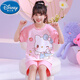 Disney children's pajamas pure cotton short-sleeved summer thin beaver loppy cartoon little girl home suit 6627# dinosaur 170 size 10 height (110-120cm)