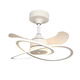 
Bull (BULL) Nordic fan light 2025 new silent master bedroom restaurant ceiling fan light home integrated chandeliers modern and simple 9227 black 60cm voice (no networking required + remote control)