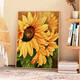 
Shantoulin Village Sunflower Diy Digital Oil Painting Filling Hand-drawing Coloring Hand-drawing Coloring Painting Oil Painting SJ9738 60*80cm Tightening Thickened Solid Wood Inner Frame + Outer Frame