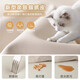 Yaji Sofa Bett integriertes Dual-Purple-Katzenklauenhaut 2025 Neues Doppelsofa Haushalt Wohnzimmer Elefant Ohr Schlafzimmer Sofa Beige [verbessertes Katze kratzend Katze] Dreifach 1,7 m +2 Kissen Kissen