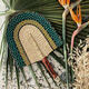 Roomology African Ghana tejido a mano Ventilador tejido de paja Color ventilador decorativo BGF-12119