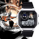 Sky Light Escape personajes de anime Customized Watch Customized Bidimensional Smart Sman Square Electronic Watch Model Model Students [Fashion Silver-Electronic Watch] Z3883 Light Escape Super Value Pack (batería extra larga + Embalaje de caja de regalo)