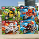 Other home Minecraft building block assembly model 8-in-1 integrated set Fox Island Ice and Snow City Scene Boy 811 Castle Track 757 particles