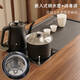 Mesa de té de Kung Fu de Yonghuan Mesa de té tetle Hervidor de té pequeño y silla Combinación Mesa de té húmeda + Silla principal + 4 taburetes cuadrados 14066 cm