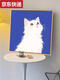 可爱卡通橘猫数字油画diy填充填色画手工丙烯涂色画画定制宠物画 X14715 全套内框材料包50*50cm