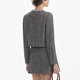 Joyas de diamantes autorretratos con una gran chaqueta de tweed estilo fragancia de oro para mujeres, color gris mixto, color gris mezclado xs uk 04