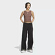 Adidas Clover suspender shirt for women's summer new sports vest high waist short casual sleeveless T-shirt top KE3892 brown S