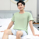 Pyjamas TTPMER pour le coton d'été masculin à manches courtes plus minces de vêtements de maison décontractés chinois minces peut être porté à l'extérieur de 9928 [H SUIS à manches à manches courtes pour hommes] 175 L [Recommandé 100-130 Jin [Jin est égal à 0,5 kg]]]]