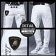 
Classic Car (LAOYECHE) trendy brand jeans men's summer thin 2025 new high-end slim fit small feet elastic trendy casual trousers YL-6221 white 33 2 feet 6150-159Jin [Jin equals 0.5 kg]