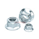 Yusenyi GB6187 All Metal Hexagonal Flange Lock Nut Locking Plate Type 8 Grade Galvanized Level 10 High Strength M5M8M10M6 Grade 8 M5 [50 pieces] No mark