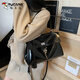 Specht Frauen Handtasche 2025 Sommer Mode einfache Umhängetasche Pendler Neue Tasche Frauen Fashion Crossbody Tasche Schwarz