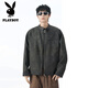 Playboy Maillard American brown PU leather jacket men's cleanfi flight jacket cotton motorcycle couple baseball uniform 5713-brown jacket XL recommended 125-145Jin Jin equals 0.5 kg