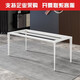 Xmsj benutzerdefinierte rechte Winkel plus Stange Aluminiumlegierung fester Tisch Beine Steinplatte Esstischhalterung Marmor Tischhalterung Stütztisch Fuß Esstisch Schwarz Modelllänge 1295 mm x Breite 695 mm x Höhe 72