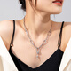 Qlady Cross Star Sweater Chain Мужчины и женщины модное ожерелье легкая роскошная ниша 2025 Новая модные аксессуары для цепи клавиля