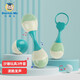 Dr. Ma baby sand hammer toy 3-piece set hand bell plastic 0-1 years old grasp training birthday gift