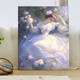Yu Senyi's ballet girl digital oil painting 2024 new characters hand-filled DIY hand-painted colored oil painting W3882 40x60cm gold outer frame collapse solid wood inner frame +