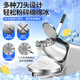 Jingyan electric shaved ice machine household fully automatic ice crusher ice machine stall commercial milk tea shop continuous ice ice machine double blades powerful motor | 3 seconds ice crushing | large capacity caliber merchants only with gift package low noise operation open the lid and power out the ice in seconds
