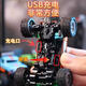 Zhou Ke rear-wheel drive racing remote control car for boys mini Bigfoot off-road alloy remote control car small race children's electric car orange and blue + dual control front and rear shock absorber alloy body
