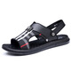 Sandalen für Herren Trendy Summer Fashion Casual Beach Schuhe für nicht rutschfeste wasserdichte Dual-Pur-Purple-Hausschuhe 2677 Strand 38
