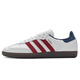 Adidas (adidas) Clover Chaussures pour hommes Chaussures pour femmes 2025 Summer New Sports Chaussures Samba Low Top Chaussures de planche légère Chaussures décontractées IH4881 Blanc et rouge 36
