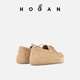 Hogan [l'offre spéciale de la fin de la saison est sur le point de terminer] les chaussures de chaussures de femmes printemps et d'été H-wrap Series h681 chaussures de bateau à lacets épaisses chaussures semelles beige 36