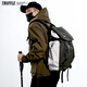 TRUFFLE casual travel backpack men's junior high school bag large capacity college student female backpack light outdoor DSG-military green with beige and gray