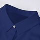 
Washing wear intellectual style shirt suit hip-packing hotel long management work clothes blue work clothes professional temperament female navy blue short-sleeved shirt (17087) S