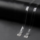 Bra transparent shoulder straps, women's invisible underwear shoulder straps can be exposed, non-slip underwear with invisible straps, no trace, transparent, transparent 1cm