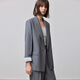 LILY Zero Pressure Suit 2025 Spring New Loose Casual Relaxed Feeling Commuting Exquisite High-end Feeling Suit Jacket Women 501 Gray M