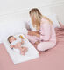 Three-sided protective diaper table can be used to hold a crib baby diapers to change and assisted massage artifact. It cannot be hung up (only placed on flat ground)