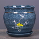 Pot de flor Cerámica NUEVA POTA DE FLORO CERÁMICA Cerámica con bandeja Simple NUEVO Balcón Chino Balcón Planta Verde Orquídeo Planta Suculenta Flower Pot gris 7170 Rich y auspicioso Dos Cerámico X Medium Medium